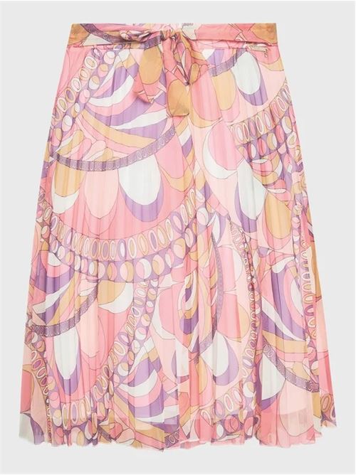 chiffon pleated wrap skirt GUESS | J6GD21 WA2T0P33Y